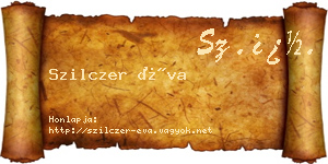 Szilczer Éva névjegykártya