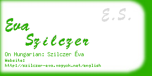 eva szilczer business card