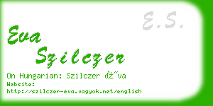 eva szilczer business card